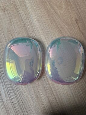 Iridescent clear apple airpod max covers- Pair